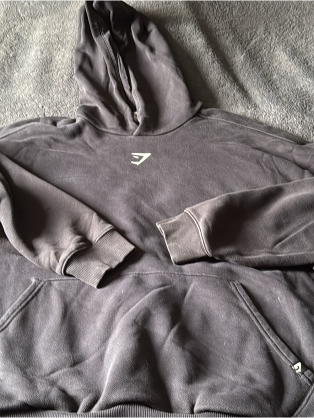 Gymshark Men's Hoodie in Charcoal